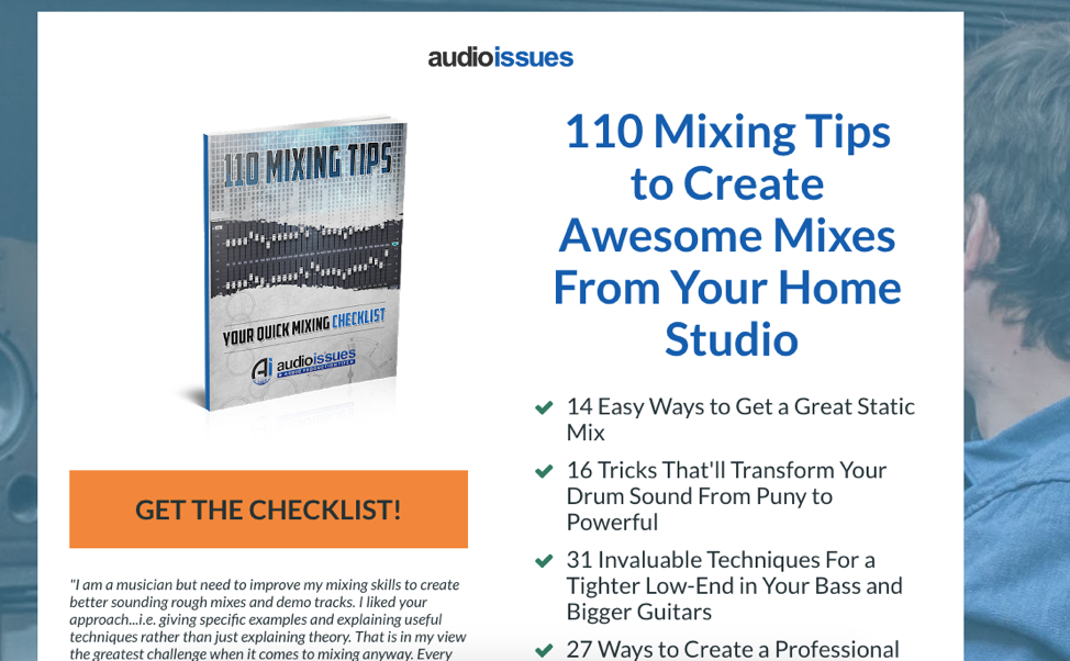 audio issues lead magnet 110 mixing tips for home studios