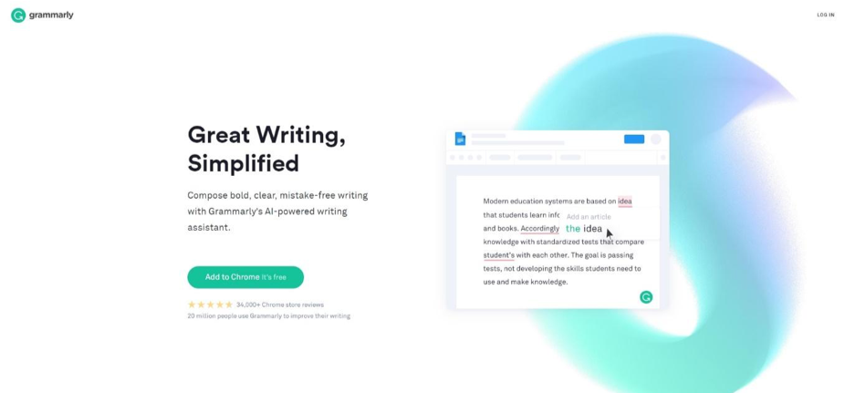 grammarly real-time editing