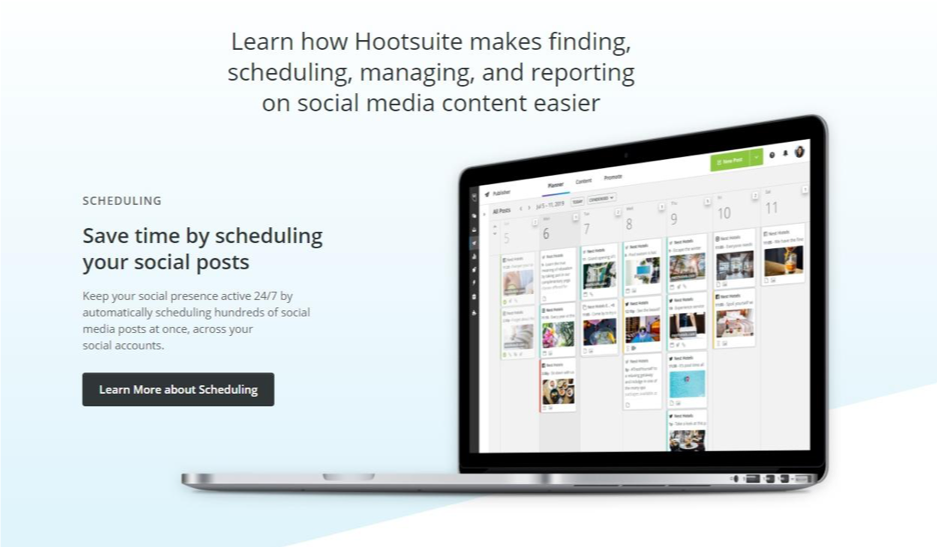 hootsuite content calendar example