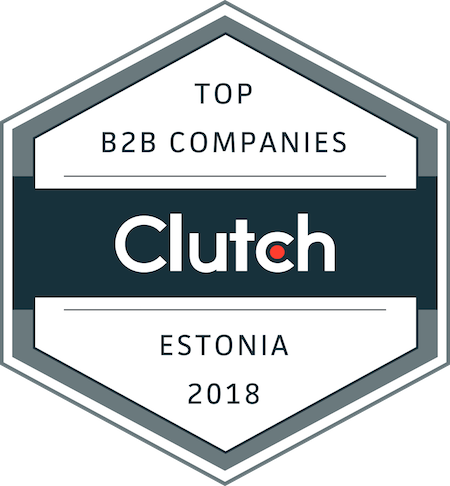 badge for best business service providers in estonia in 2018