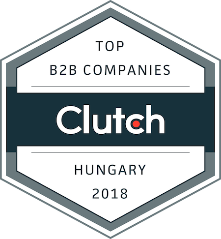 badge for best business service providers in Hungary in 2018
