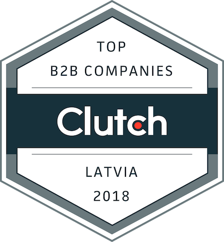 badge for best business service providers in latvia in 2018