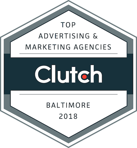 badge for top advertising and marketing companies in baltimore in 2018