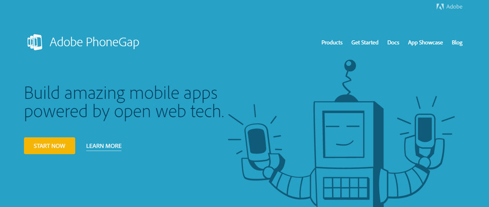 Adobe PhoneGap helps businesses build mobile apps by open web tech. 