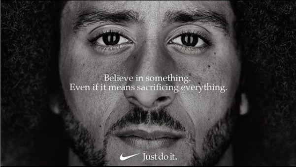 Former NFL Quarterback Colin Kaepernick was the narrator in Nike's 2018 "Dream Crazy" campaign