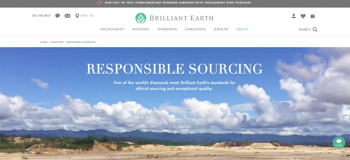 Brilliant Earth sells ethically-sourced diamonds.