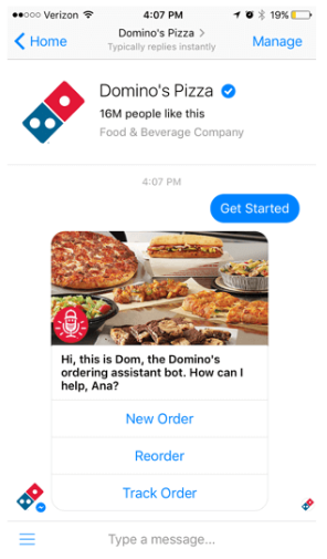 Domino's Pizza Chatbot