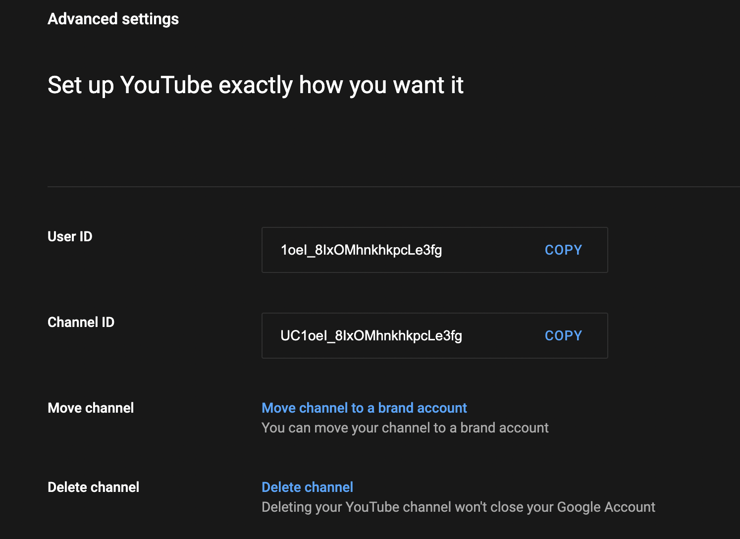 How to Delete a YouTube Channel - step 4: select delete