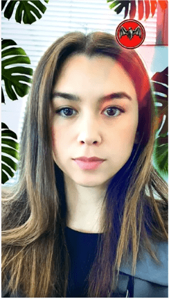 Girl uses Bacardi's filter on snapchat