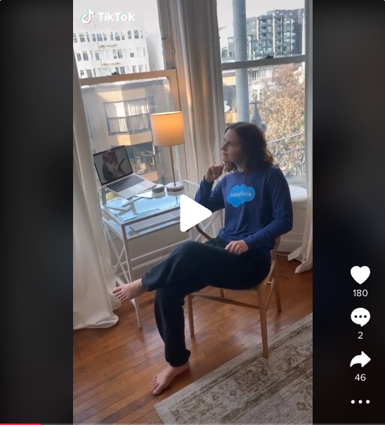 Salesforce uses trending content on TikTok