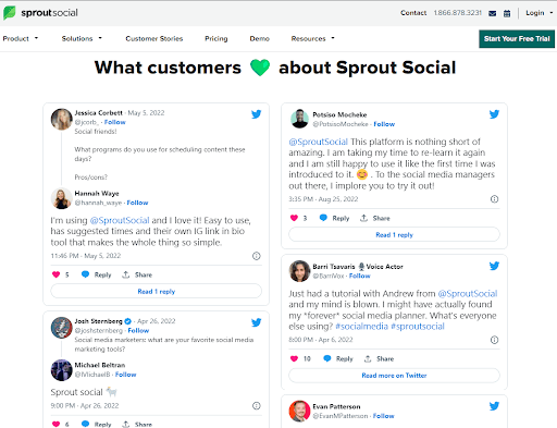 Sprout social posts user generated content