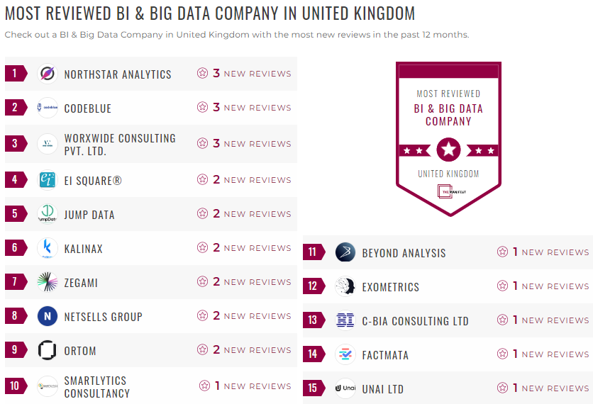 bi and big data leader list