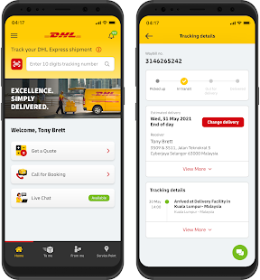 DHL uses blockchain logistics to show the transportation of package to customers