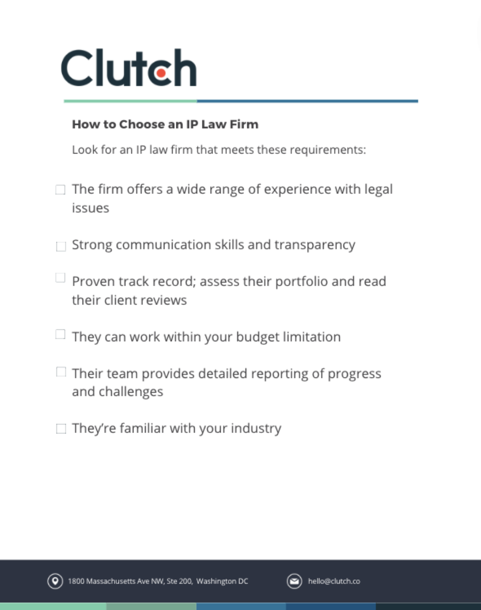 ip law firm checklist