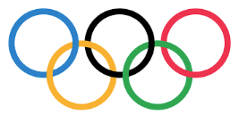 abstract logo example: olympic rings