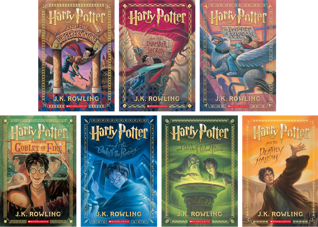 The Harry Potter Series book covers