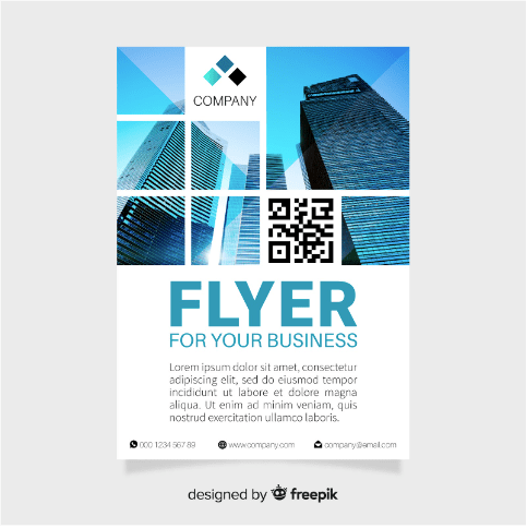 Flyer with QR code