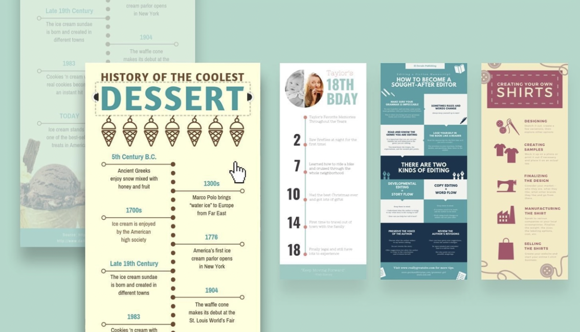 infographic template examples from Canva