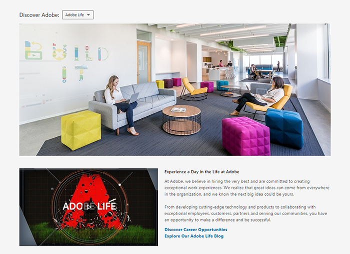 Adobe LinkedIn Company Page