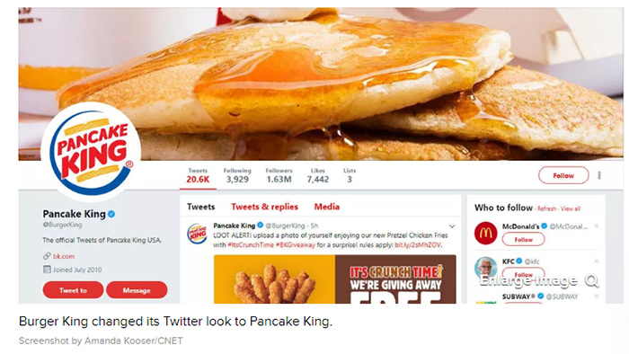 Burger King IHOP tweet