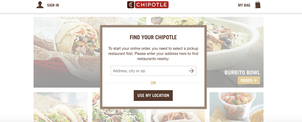 Chipotle Order Ahead