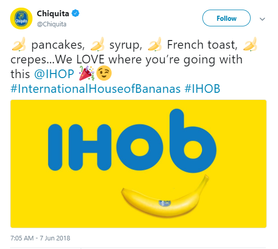 Chiquita IHOB tweet