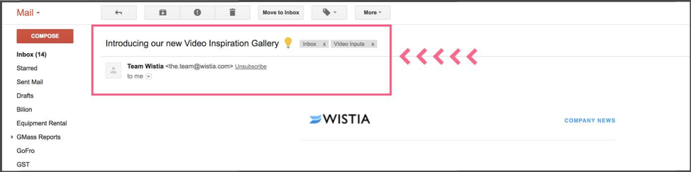 Wistia Video Email Template