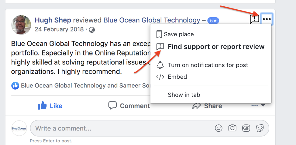Report Facebook Review
