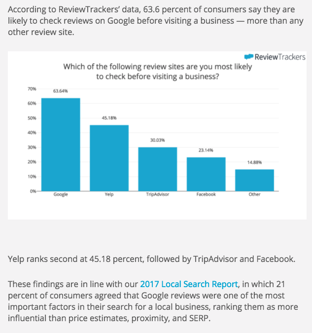 ReviewTrackers blog post