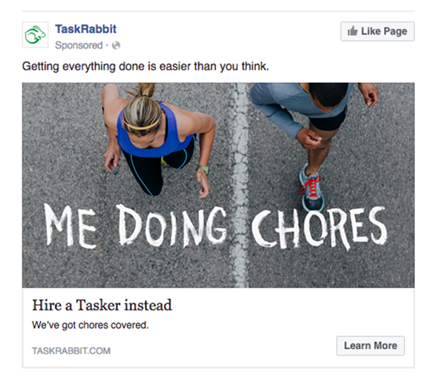 TaskRabbit Facebook post