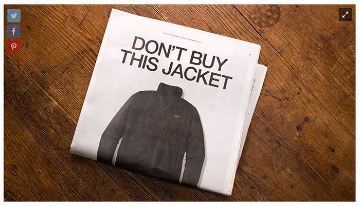 Patagonia Don't Buy This Jacket campaign