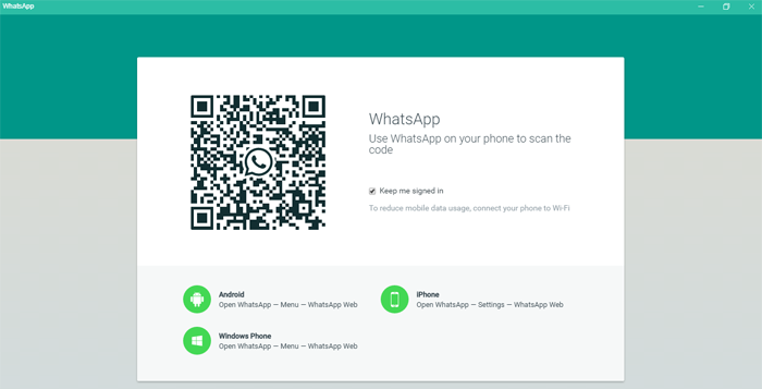 QR code for WhatsApp