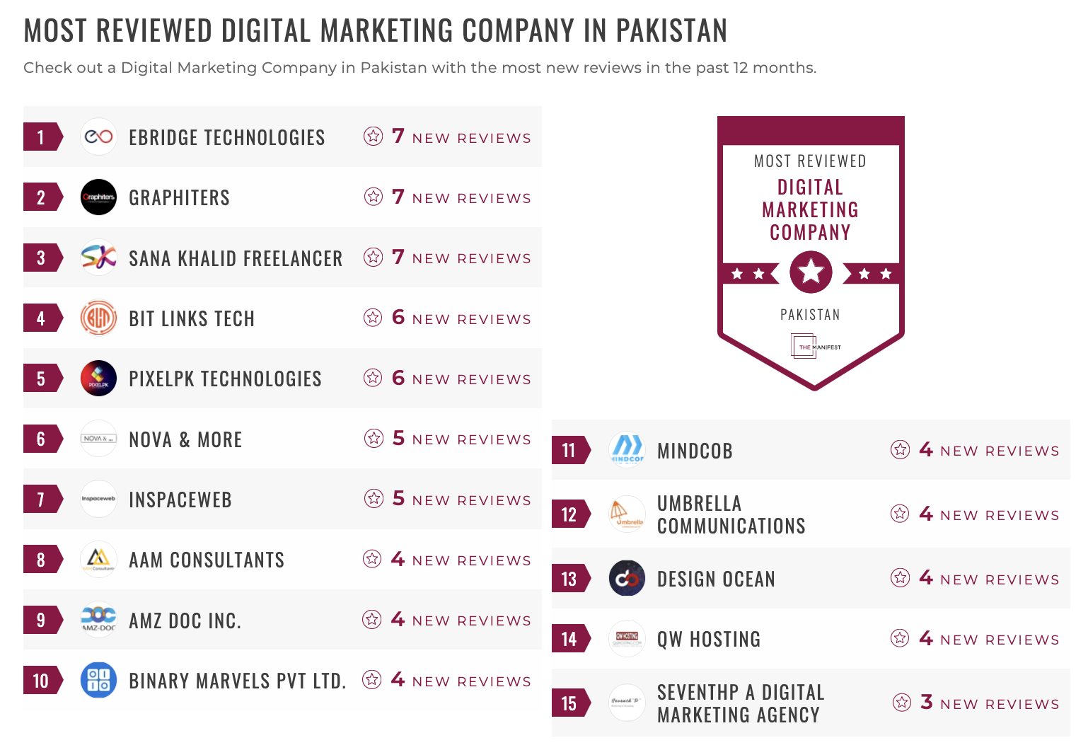 Pakistan Digital Marketing Leaders