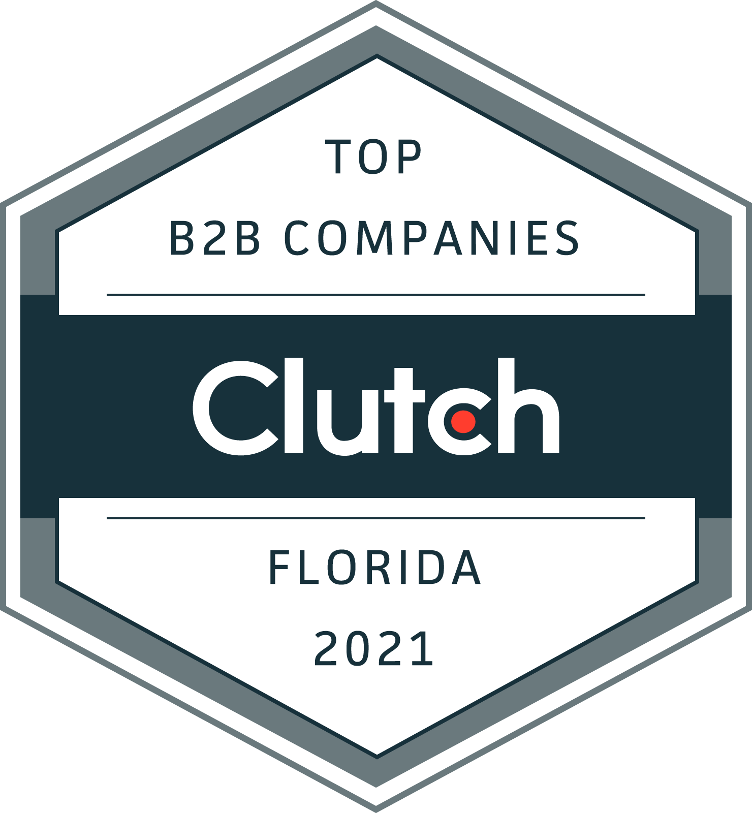 Clutch badge for Florida's top B2B firms