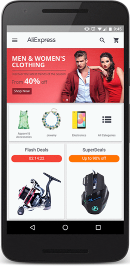 AliExpress's progressive web app