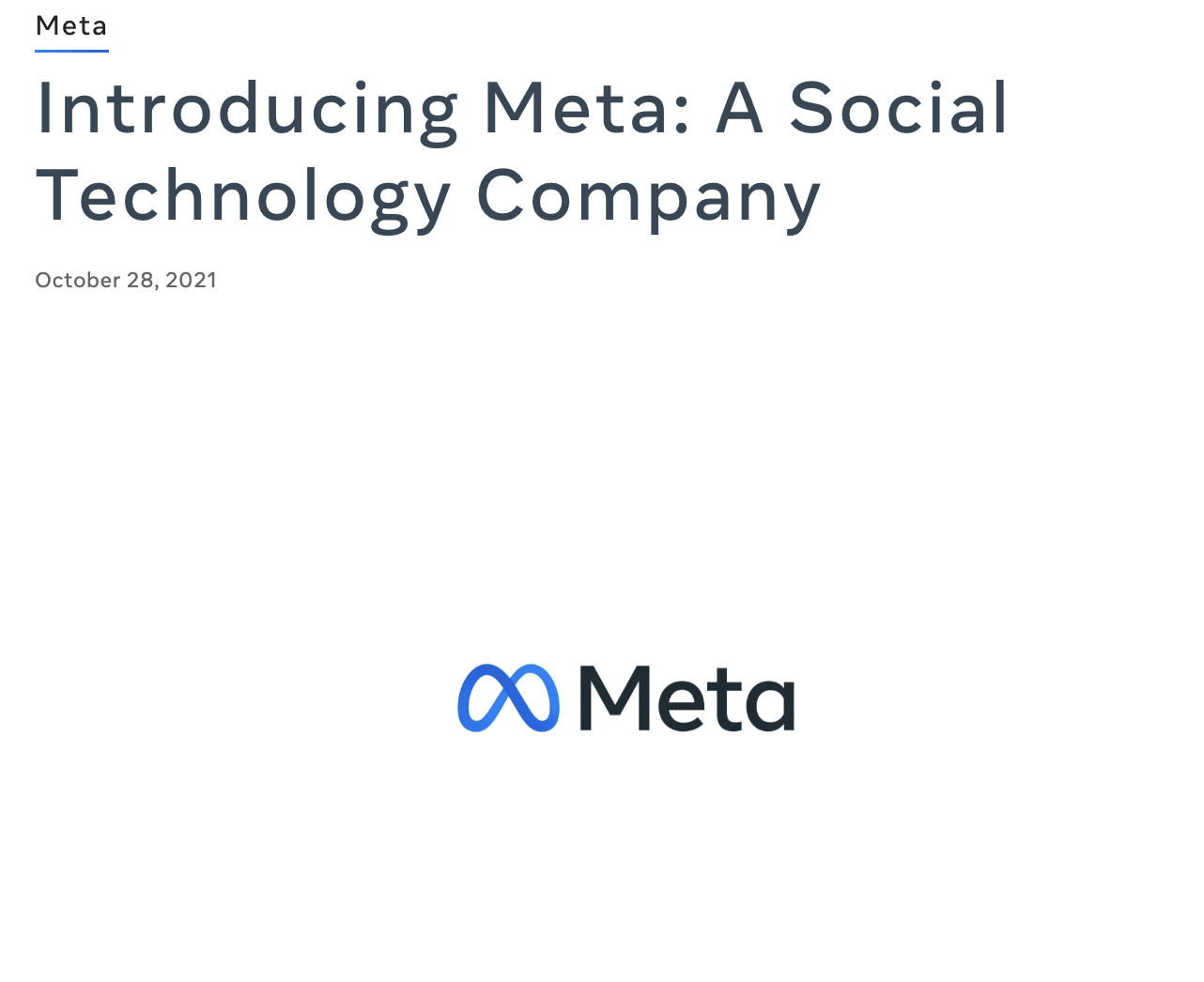 Meta is now considering itself a social technology company with the introduction of Metaverse tech