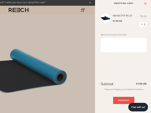 REECH e-commerce website design