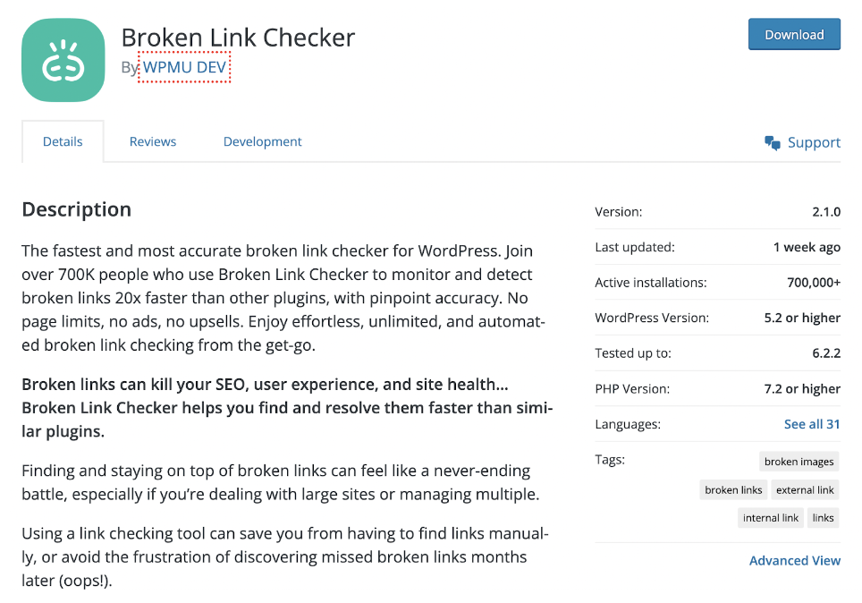 broken link checker woocommerce plugin