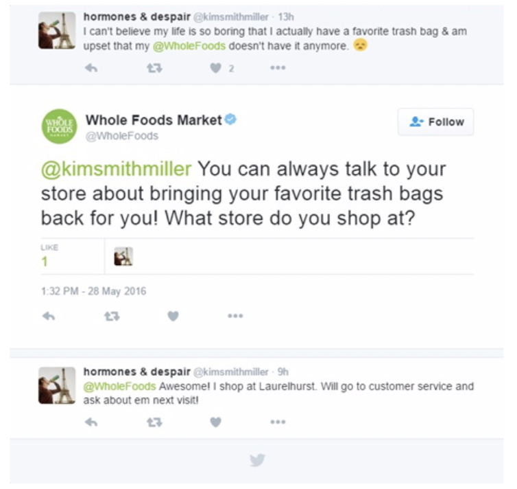 Whole Foods example of online reputation management