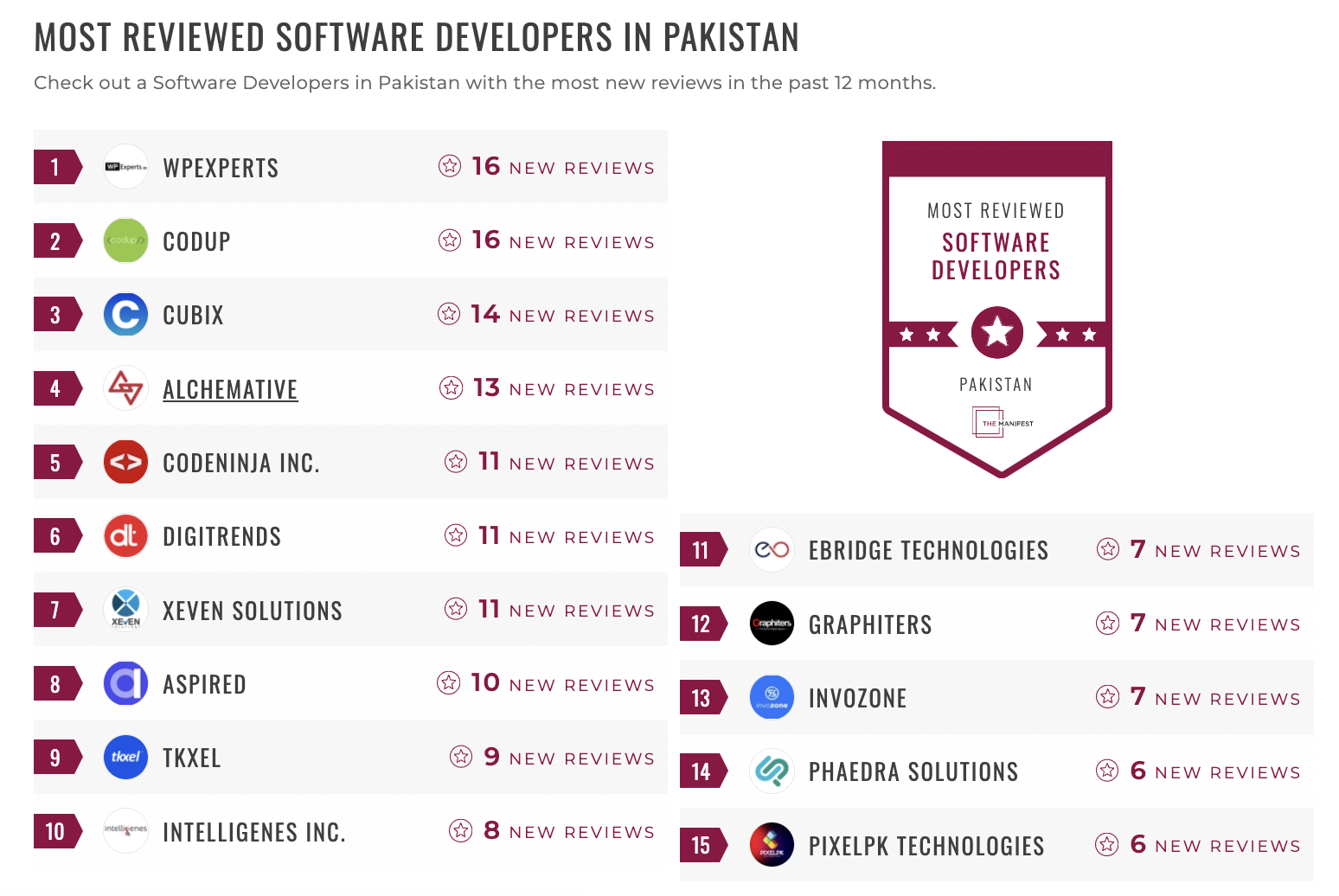 Pakistan Software Development Leaders