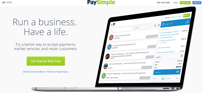 PaySimple screenshot