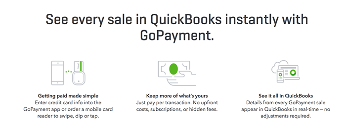 QuickBooks GoPayment screenshot
