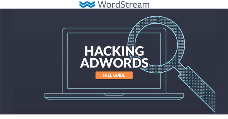 screenshot of landing page ad from WordStream