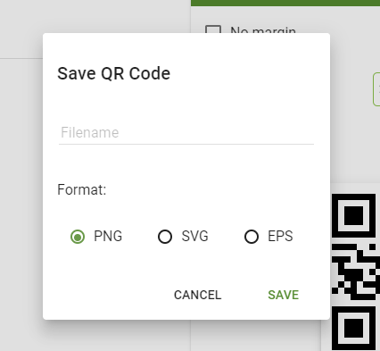 save your QR code