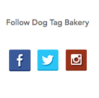 social icons in footer of small business website