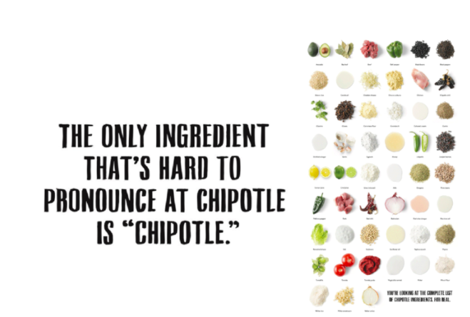 Chipotle released a campaign in response to food safety concerns to rebuild their reputation of serving fresh ingredients.