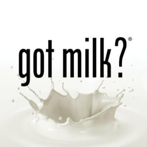 Got Milk Typographic Ad