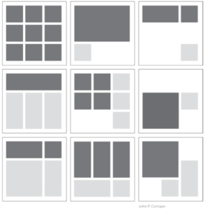 Layouts that create visual hierarchy