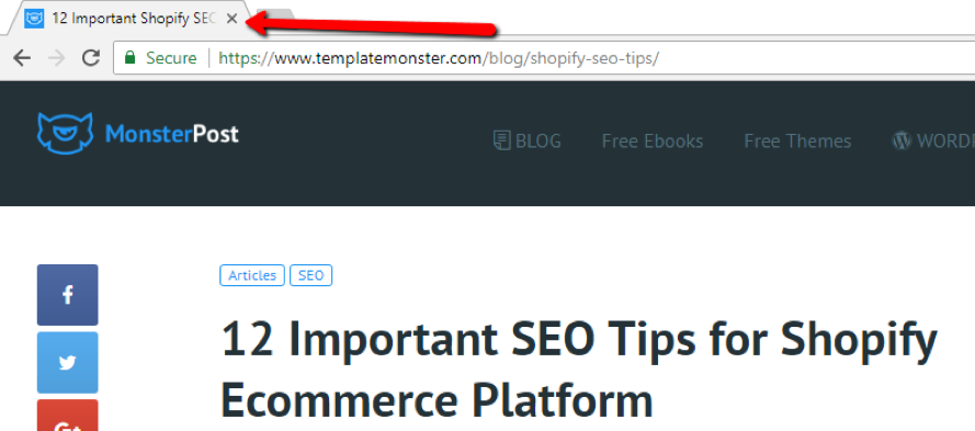 Use a title tag to help with search engine results.