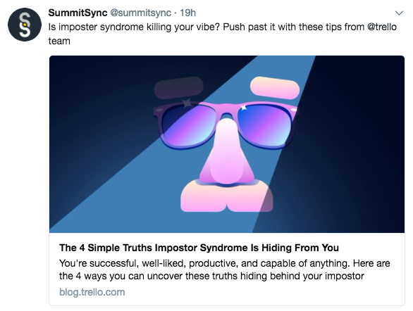 SummitSync curated Tweet